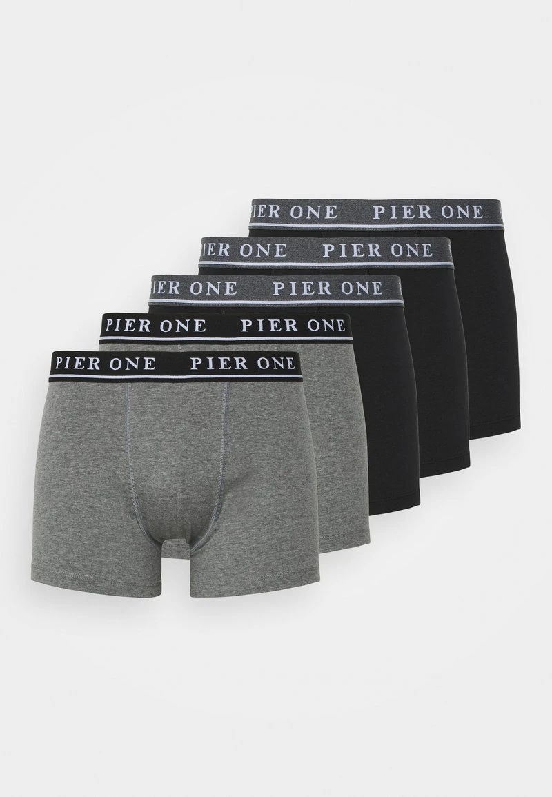 Pier One 5 PACK - Panties - Black/mottled Dark Grey 5 Pier One 5 PACK - Panties - Black/mottled Dark Grey – Bild 5