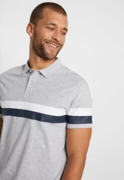 Pier One Poloshirt - Mottled Light Grey 9 Pier One Poloshirt - Mottled Light Grey -Pier One 144303f5f5bc4f278c583bf5c7f603f1