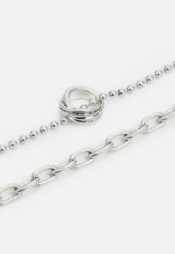 Pier One UNISEX 2 PACK - Halskette - Silver-coloured -Pier One 481f26665f68431c9a9b36d3328e973c
