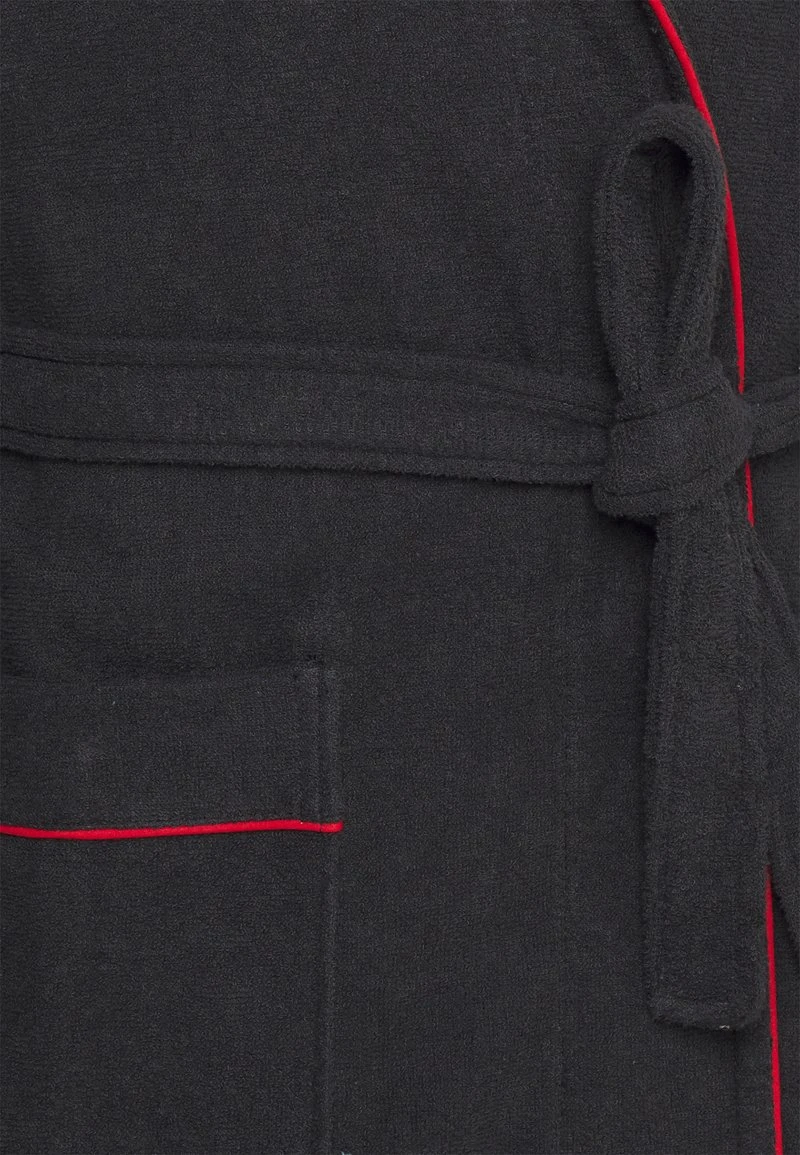 Pier One Bademantel - Black/red 3 Pier One Bademantel - Black/red – Bild 3