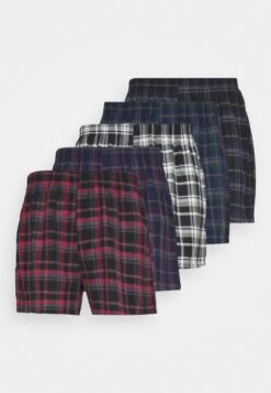 Pier One 5 PACK - Boxershorts - Black /dark Blue /dark Green