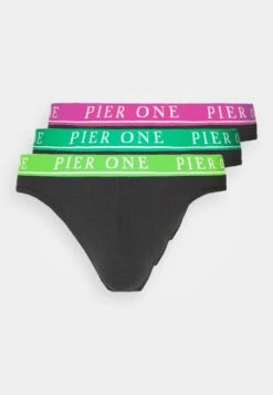 Pier One BRANDED WAISTBAND BRIEFS 3 PACK - Slip - Black 10 Pier One BRANDED WAISTBAND BRIEFS 3 PACK - Slip - Black -Pier One 68332279d8a640caac60267b6cd7c785