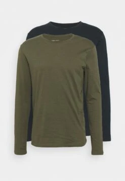 Pier One 2 PACK - Langarmshirt - Olive/dark Blue 10 Pier One 2 PACK - Langarmshirt - Olive/dark Blue -Pier One 6a7de77a56f84556b3881a12d29e9a91