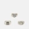 Pier One 3 PACK - Ring - Silver-coloured