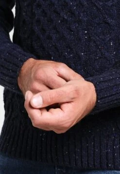 Pier One Strickpullover - Mottled Dark Blue -Pier One a048db5e31ba4f3589df0abe92fd4cb7