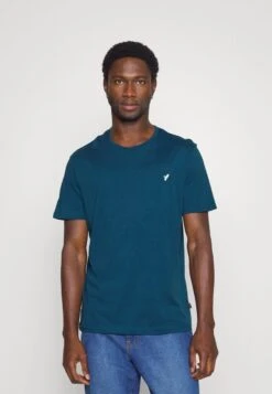 Pier One 5 PACK - T-Shirt Basic - White/blue/stone -Pier One b839b6722acb4810893aab216141f42b