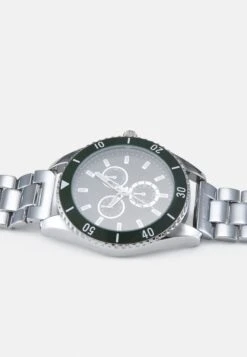 Pier One UNISEX - Uhr - Silver-coloured/green -Pier One cd939269d4a648bcae4e5d43b23c8847