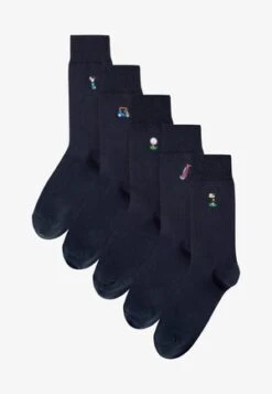 Pier One 5 PACK - Socken - Black -Pier One d15aaee664114fe0a788a930908fed14