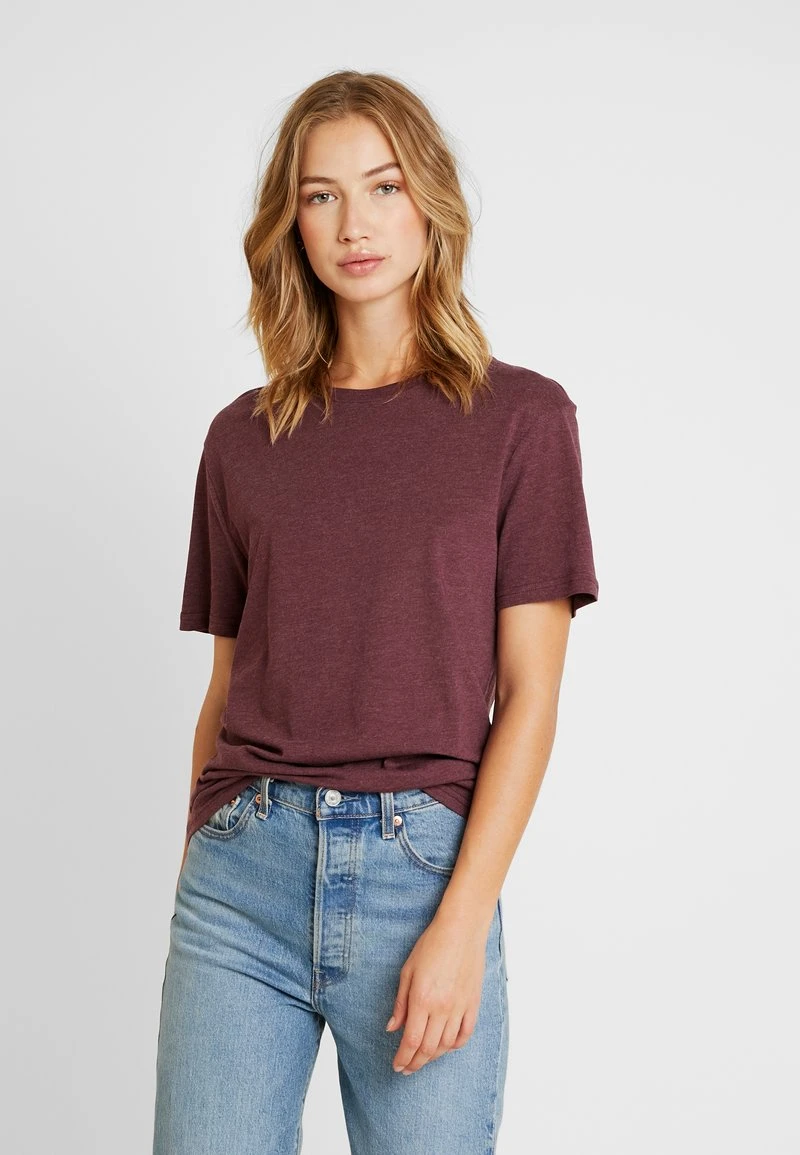 Pier One T-Shirt Basic - Bordeaux Melange 4 Pier One T-Shirt Basic - Bordeaux Melange – Bild 4