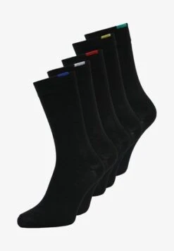 Pier One 5 PACK - Socken - Black -Pier One f21d8127776a475ba07c632297fb0342