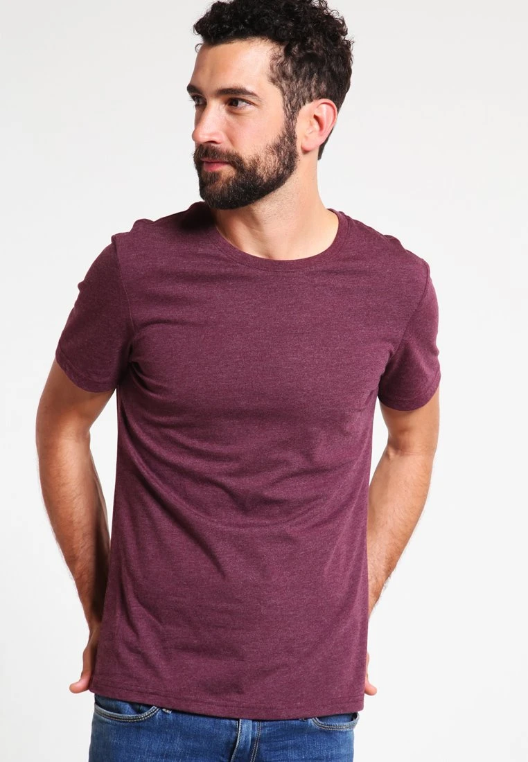 Pier One T-Shirt Basic - Bordeaux Melange 1 Pier One T-Shirt Basic - Bordeaux Melange